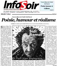 info soir 2010, Nouvel album de Cheikh Sidi Bémol: Poesie, humour et réalisme