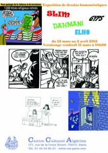 Affiche copie Exposition de dessins humoristique de Gyps, Elho, Dahmani et Slym