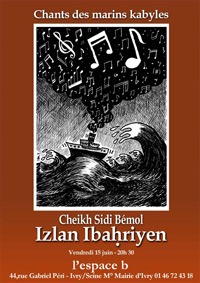 Cheikh Sidi Bemol chante Izlan Ibahriyen