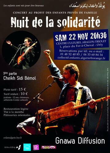Sidi Bémol et Gnawa Diffusion en concert à Orly