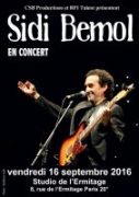 16/09/16: Sidi Bémol en concert à l'Ermitage